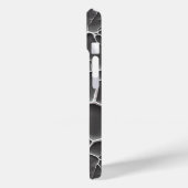 Graue Ast-Textur-iPhone-Hülle Minimaler Stil Case-Mate iPhone Hülle (Rückseite / Links)