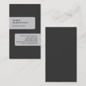 Graue attraktive Charming-Visitenkarte Visitenkarte (Vorne/Hinten)