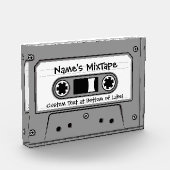 Graue Audiokassette Fotoblock (Links)