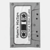 Graue Audiokassette Geschirrtuch (Vertikal)