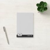 Graue Audiokassette Post-it Klebezettel (Büro)