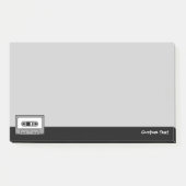 Graue Audiokassette Post-it Klebezettel (Vorderseite)
