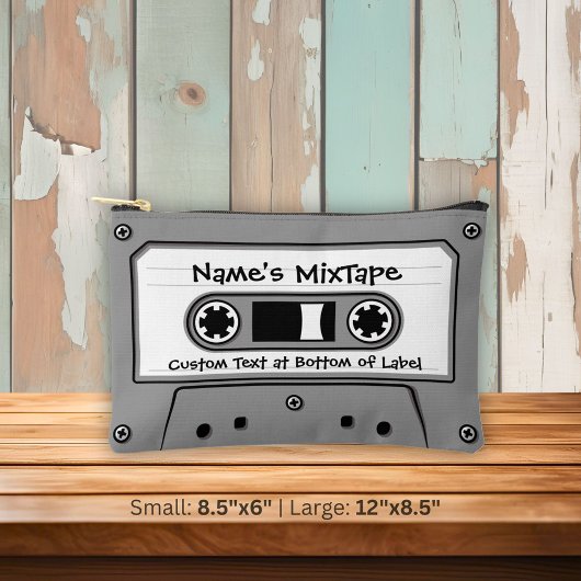 Graue Audiokassette Zubehörtasche
