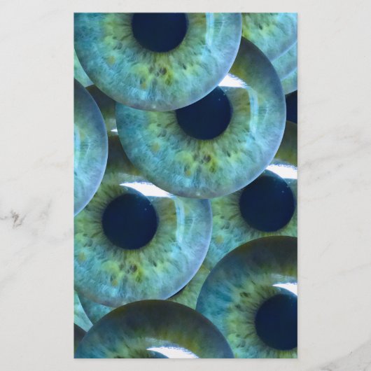 graue Augapfel Briefpapier (Vorderseite)