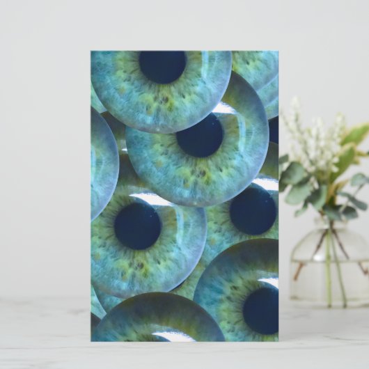 graue Augapfel Briefpapier (Stehend Vorderseite)