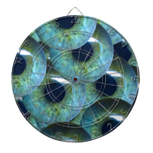 graue Augapfel Dartscheibe