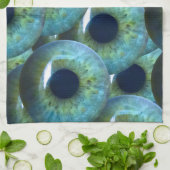 graue Augapfel Geschirrtuch (Gefaltet)