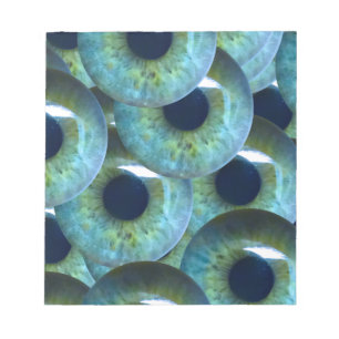 graue Augapfel Notizblock