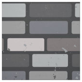 Graue Backsteinmauer Stoff (Muster)