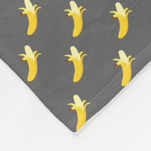 Graue Bananen-Fleece-Decke Fleecedecke (Ecke)