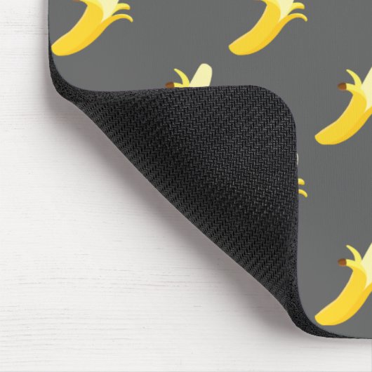 Graue Bananen-Mausunterlage Mousepad (Ecke)