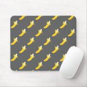 Graue Bananen-Mausunterlage Mousepad (Mit Mouse)