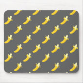 Graue Bananen-Mausunterlage Mousepad (Vorne)