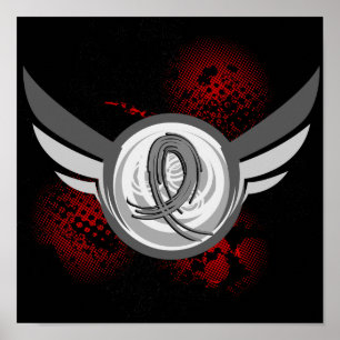 Graue Band-und Flügel-Parkinson-Krankheit Poster