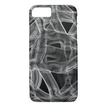 Graue, bandförmige Kurven, kontrastierte Relieflin