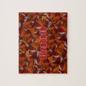 Graue Basketball-Girls Jungs Mannschaftsfarben Puzzle (Vertikal)