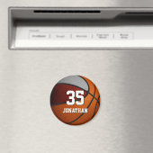 Graue Basketball-Mannschaftsgeschenke Magnet (In Situ (Geschirrspüler))