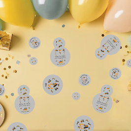 Graue Baudenkmäler Geburtstagsparty zweisprachig Konfetti