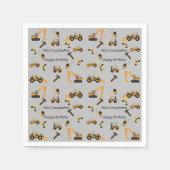 Graue Baudenkmäler zweisprachige Geburtstagsparty Serviette (Vorderseite)