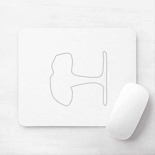 graue Baumauflage Mousepad (Mit Mouse)