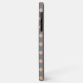 Graue Beige Polka Dot Case-Mate iPhone Case (Hinten/Links)