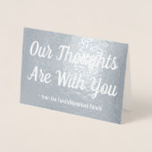 Graue Beileid Folienkarte (Vorderseite)