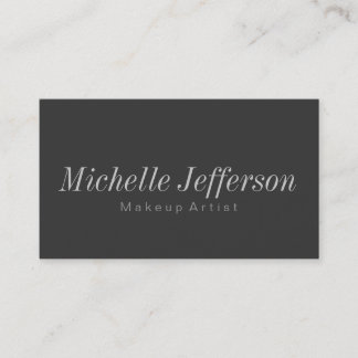 Graue Beruflich Makeup Artist Business Card Visitenkarte