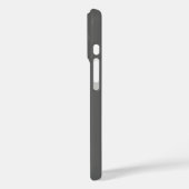 Graue berufliche, moderne Initialen Monogramm Case-Mate iPhone Hülle (Rückseite / Links)