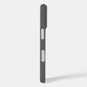 Graue berufliche, moderne Initialen Monogramm Case-Mate iPhone Hülle (Rückseite / Rechts)