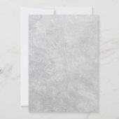 Graue Betondecke und Lila Hochzeit retten das Datu Einladung (Rückseite)