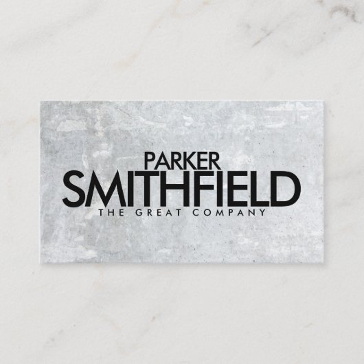 Graue Betonstone-Visitenkarte Visitenkarte (Vorderseite)