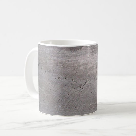 Graue Betonwandputz Kaffeetasse (Vorderseite Links)