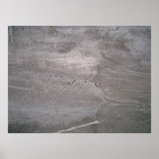 Graue Betonwandputz Poster (Vorne)