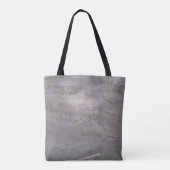 Graue Betonwandputz Tasche (Rückseite)