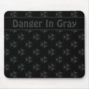 Graue Biogefährdung Mousepad mit benutzerdefiniert