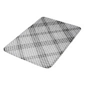 Graue bis schwarze Bälle oder Löcher, querformatig Badematte (Schrägansicht)