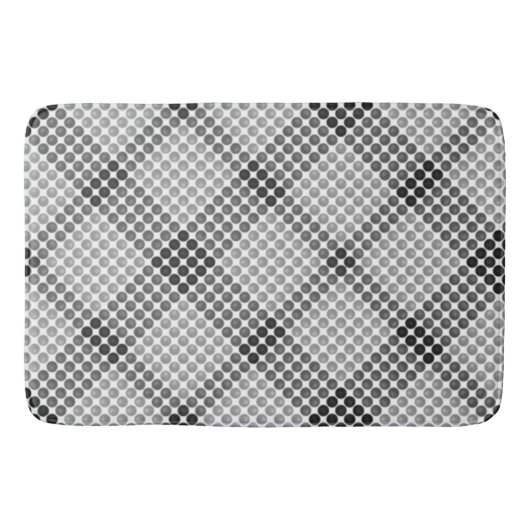 Graue bis schwarze Bälle oder Löcher, querformatig Badematte (Vorderseite)