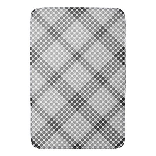 Graue bis schwarze Bälle oder Löcher, querformatig Badematte (Vorderseite Vertikal)