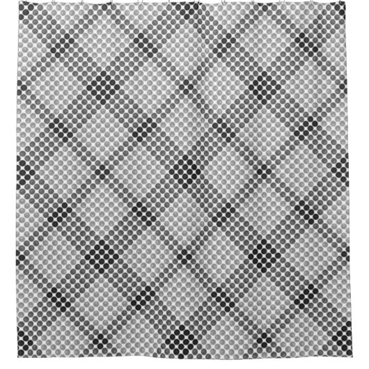 Graue bis schwarze Bälle oder Löcher, querformatig Duschvorhang (Vorderseite)