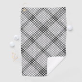 Graue bis schwarze Bälle oder Löcher, querformatig Golfhandtuch (Insitu)