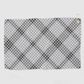 Graue bis schwarze Bälle oder Löcher, querformatig Golfhandtuch (Horizontal)