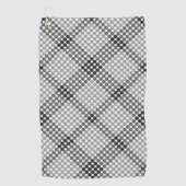 Graue bis schwarze Bälle oder Löcher, querformatig Golfhandtuch (Vorderseite)