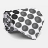 Graue bis schwarze Bälle oder Löcher, querformatig Krawatte (Gerollt)