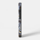 Graue Blase Abstract | iPhone 14 Case-Mate Hülle (Linke Seite)