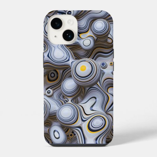 Graue Blase Abstract | iPhone 14 Case-Mate Hülle (Rückseite)