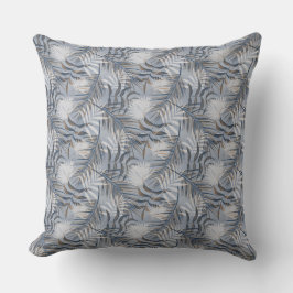 Graue Blätter Kissen