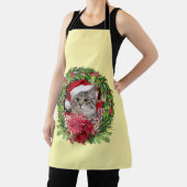 Graue Blaubart-Weihnachtsgirlande-Schürze Schürze (InSitu)