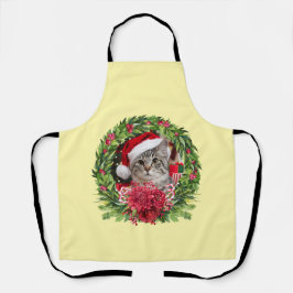 Graue Blaubart-Weihnachtsgirlande-Schürze Schürze