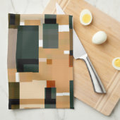 Graue blaubraune Streifen Geschirrtuch (Viertel Falte)