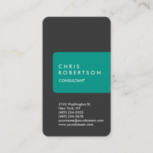 Graue blaue Green Strip Business Card Visitenkarte